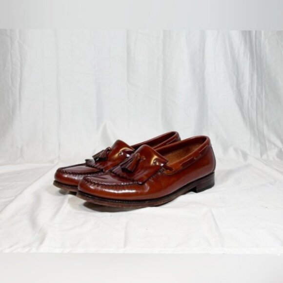 SAS Womens Brown Leather Kiltie Tassel Slip On Loafers~10M~ - Picture 1 of 8